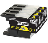 Yellow Yeti Replacement for Brother LC1280XL LC1240XL Black Ink Cartridges compatible with Brother MFC-J430W MFC-J5910DW MFC-J6510DW MFC-J6910DW MFC-J825DW MFC-J625DW DCP-J925DW DCP-J725DW DCP-J525W