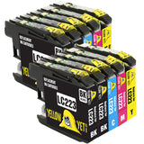 Yellow Yeti Replacement for Brother LC223 10 Ink Cartridges compatible with Brother DCP-J4120DW MFC-J5320DW MFC-J5620DW MFC-J4420DW MFC-J4620DW MFC-J4625DW MFC-J680DW MFC-J5720DW MFC-J480DW DCP-J562DW