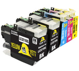 Yellow Yeti Replacement for Brother LC3219XL Ink Cartridges compatible with Brother MFC-J5330DW MFC-J5730DW MFC-J6530DW MFC-J6930DW MFC-J5335DW MFC-J6935DW (2 Black + 1 Cyan + 1 Magenta + 1 Yellow)