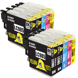 Yellow Yeti Replacement for Brother LC985 Ink Cartridges compatible with Brother DCP-J315W DCP-J125 DCP-J140W DCP-J515W MFC-J415W MFC-J220 MFC-J265W MFC-J410 (4 Black + 2 Cyan + 2 Magenta + 2 Yellow)