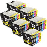 Yellow Yeti Replacement for Brother LC985 Ink Cartridges compatible with Brother DCP-J315W DCP-J125 DCP-J140W DCP-J515W MFC-J415W MFC-J220 MFC-J265W MFC-J410 (12 Black + 6 Cyan + 6 Magenta + 6 Yellow)
