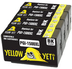 Yellow Yeti Replacement for Canon PGI-1500XL PGI-1500XLBK Black Ink Cartridges compatible with Canon MAXIFY MB2050 MB2350 MB2750 MB2150 MB2155 MB2755