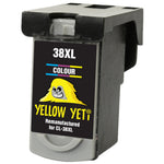 Yellow Yeti CL-38 Remanufactured Colour Ink Cartridge for Canon Pixma MP210 MP220 MX310 MX300 MP140 MP190 MP470 iP1800 iP2600 iP2500 iP1900 [3 Years Warranty]