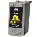 Yellow Yeti PG-40 Remanufactured Black Ink Cartridge for Canon Pixma iP2600 MP140 MP460 iP1800 iP1900 iP2500 MP190 MP210 MP220 MP170 MP180 MP160 MP450 MP470 MP150 MX300 MX310 iP1200 iP1600 iP2200