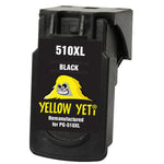 Yellow Yeti PG-510XL PG-510 XL Remanufactured Black Ink Cartridge for Canon Pixma iP2700 iP2702 MP230 MP240 MP250 MP260 MP270 MP280 MP480 MP490 MP495 MP499 MX320 MX330 MX350 MX360 MX410 MP252 MP282