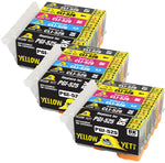 Yellow Yeti Replacement for Canon PGI-525 CLI-526 Ink Cartridges compatible with Canon Pixma MG6150 MG6250 MG8150 MG8250 (3 PG Black + 3 Black + 3 Cyan + 3 Magenta + 3 Yellow + 3 Grey)