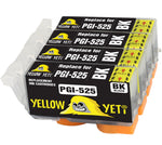 Yellow Yeti Replacement for Canon PGI-525 PGI-525BK Black Ink Cartridges compatible with Canon Pixma MG5350 MG5250 MG5150 MG6150 MG6250 iX6550 iP4850 iP4950 MX895 MX885 MG8150 MG8250
