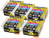 Yellow Yeti Replacement for Canon PGI-525 CLI-526 Ink Cartridges compatible with Canon Pixma MG6150 MG6250 MG8150 MG8250 (5 PG Black + 5 Black + 5 Cyan + 5 Magenta + 5 Yellow + 5 Grey)