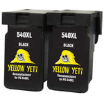 Yellow Yeti PG-540XL PG-540 XL Remanufactured Black Ink Cartridges for Canon Pixma MG3250 MG3550 MG4250 MG3150 MX395 MX535 MG3650 MG2250 MG2150 MX525 MX475 MX435 MX375 MX455 MG4150 [3 Years Warranty]