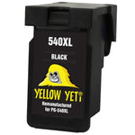 Yellow Yeti PG-540XL PG-540 XL Remanufactured Black Ink Cartridge for Canon Pixma MG3250 MG3550 MG4250 MG3150 MX395 MX535 MG3650 MG2250 MG2150 MX525 MX475 MX435 MX375 MX455 MG4150 [3 Years Warranty]