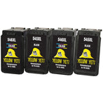 Yellow Yeti PG-545XL CL-546XL Remanufactured Ink Cartridges (2 Black, 2 Colour) for Canon Pixma MG2450 MG2550 MG2550S MG2555S MG2950 MG3050 MG3051 MG3052 MX495 iP2850 TR4550 TR4551 TS205 TS3150 TS3151