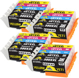 Yellow Yeti Replacement for Canon PGI-580XXL CLI-581XXL 20 Ink Cartridges compatible with Canon Pixma TS6150 TS6250 TS8150 TS8250 TR8550 TS9550 TS705 TR7550 TS9150 TS6251 TS6151 TS9551C