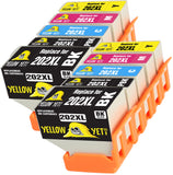 Yellow Yeti Replacement for Epson 202 202XL Ink Cartridges compatible with Epson Expression Premium XP-6000 XP-6005 XP-6100 XP-6105 (2 Black + 2 Photo Black + 2 Cyan + 2 Magenta + 2 Yellow)