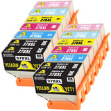 Yellow Yeti Replacement for Epson 378 378XL Ink Cartridges compatible with Epson Expression Photo XP-8500 XP-8505 HD XP-15000 (4 Black + 2 Cyan + 2 Magenta + 2 Yellow + 2 Light Cyan + 2 Light Magenta)