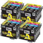 Yellow Yeti Replacement for Epson T0441 T0442 T0443 T0444 T0445 Ink Cartridges compatible with Epson Stylus C64 C66 C84 C86 CX3600 CX3650 CX4600 CX6400 CX6600 (8 Black + 4 Cyan + 4 Magenta + 4 Yellow)