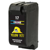 Yellow Yeti Remanufactured 17 Colour Ink Cartridge for HP Deskjet 816c 825c 827 840c 841c 842c 843c 845c 845cvr 848c [3 Years Warranty]