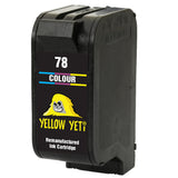Yellow Yeti Remanufactured 78 Colour Ink Cartridge for HP Deskjet 3810 3820 815c 916c 920c 940c 948c Officejet 5105 5110 V30 V40 V45 PSC 2120 700 720 750 760 900 950 Copier 310 Fax 1230