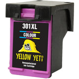Yellow Yeti Remanufactured 301XL 301 XL Colour Ink Cartridge for HP DeskJet 1000 1050 1050A 1055 2000 2050 2050A 2054A 2510 2540 3000 3050 3050A 3050SE 3050VE 3052A 3054A 3055A [3 Years Warranty]