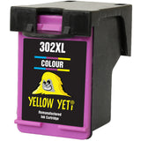 Yellow Yeti Remanufactured 302XL 302 XL Colour Ink Cartridge for HP DeskJet 1110 2130 2132 3630 3632 3634 ENVY 4520 4522 4524 4527 Officejet 3830 3831 3832 3834 4650 4654 4655 4656 4658 5230