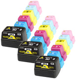 Yellow Yeti Replacement for HP 363 | 18 Ink Cartridges compatible with HP Photosmart C7280 C8180 C5180 C6180 C6280 C7180 3310 3210 3110 8250 D6160 D7160 D7260 D7460