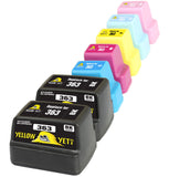 Yellow Yeti Replacement for HP 363 | 7 Ink Cartridges compatible with HP Photosmart C7280 C8180 C5180 C6180 C6280 C7180 3310 3210 3110 8250 D6160 D7160 D7260 D7460