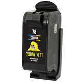 Yellow Yeti Remanufactured 78 Colour Ink Cartridge for HP Officejet 1170 G55 G85 G95 K60 K80 Fax 1220 Photosmart 1000 1100 1115 1215 1315 P1000 P1100 Copier 180 280 Deskjet 1180c 1280 6120 9300 970cxi