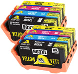 Yellow Yeti Replacement for HP 903 903XL Ink Cartridges compatible with HP Officejet Pro 6950 6960 6970 6975 (2 Black + 2 Cyan + 2 Magenta + 2 Yellow)