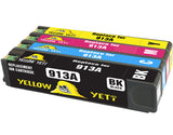 Yellow Yeti Replacement for HP 913A Ink Cartridges compatible with HP PageWide 352dw 377dw Pro 452dw 452dwt 477dw 477dwt 552dw 577dw Managed P55250dw P57750dw (1 Black + 1 Cyan + 1 Magenta + 1 Yellow)