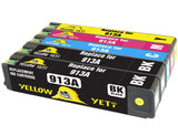 Yellow Yeti Replacement for HP 913A Ink Cartridges compatible with HP PageWide 352dw 377dw Pro 452dw 452dwt 477dw 477dwt 552dw 577dw Managed P55250dw P57750dw (2 Black + 1 Cyan + 1 Magenta + 1 Yellow)
