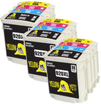 Yellow Yeti Replacement for HP 920 920XL Ink Cartridges compatible with HP OfficeJet 6000 6500 6500A 7000 7500A (3 Black + 3 Cyan + 3 Magenta + 3 Yellow)