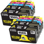 Yellow Yeti Replacement for HP 950 951 950XL 951XL Ink Cartridges compatible with HP OfficeJet Pro 8600 8610 8620 8100 251dw 276dw 8615 8625 8630 8640 8660 (4 Black + 2 Cyan + 2 Magenta + 2 Yellow)