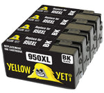 Yellow Yeti Replacement for HP 950 950XL CN045AE 4 Black Ink Cartridges compatible with HP OfficeJet Pro 8600 8610 8620 8100 251dw 276dw 8615 8616 8625 8630 8640 8660