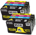 Yellow Yeti Replacement for HP 953 953XL Ink Cartridges compatible with HP OfficeJet Pro 8710 8720 8725 7740 8715 8725 8210 7720 8718 8728 8730 8740 7730 8218 (2 Black + 2 Cyan + 2 Magenta + 2 Yellow)