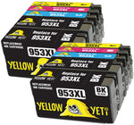 Yellow Yeti Replacement for HP 953 953XL Ink Cartridges compatible with HP OfficeJet Pro 8710 8720 8725 7740 8715 8725 8210 7720 8718 8728 8730 8740 7730 8218 (4 Black + 2 Cyan + 2 Magenta + 2 Yellow)