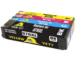 Yellow Yeti Replacement for HP 970 971 970XL 971XL Ink Cartridges compatible with HP OfficeJet Pro X576dw X551dw X476dw X451dw (1 Black + 1 Cyan + 1 Magenta + 1 Yellow)
