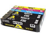Yellow Yeti Replacement for HP 970 971 970XL 971XL Ink Cartridges compatible with HP OfficeJet Pro X576dw X551dw X476dw X451dw (2 Black + 1 Cyan + 1 Magenta + 1 Yellow)