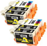 Yellow Yeti Replacement for Kodak 30 30XL 30B 30CL Ink Cartridges compatible with Kodak ESP C100 C110 C115 C300 C310 C315 C330 C360 1.2 3.2 3.2S Hero 2.2 3.1 5.1 Office 2100 2150 (4 Black + 2 Colour)