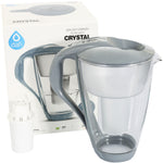 Water Filter Glass Jug Dafi Crystal Classic 2.0L with Free Filter Cartridge - Graphite