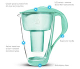 Water Filter Glass Jug Dafi Crystal Classic 2.0L with Free Filter Cartridge - Mint